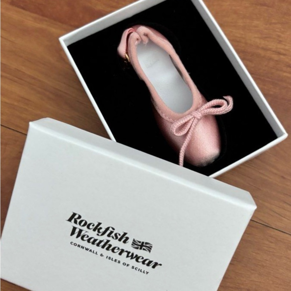 Rockfish Weatherwear Pink Ballet Slipper Keychain